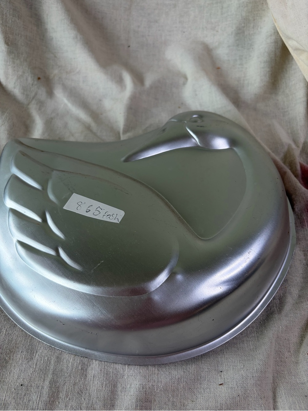Vintage Silver Duck Cake Pan Mold